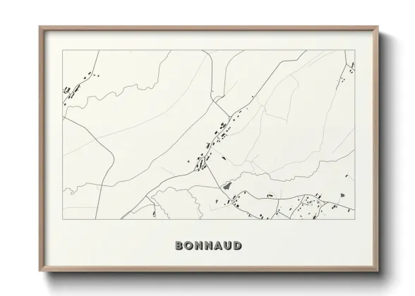 Une affiche de carte sur Bonnaud