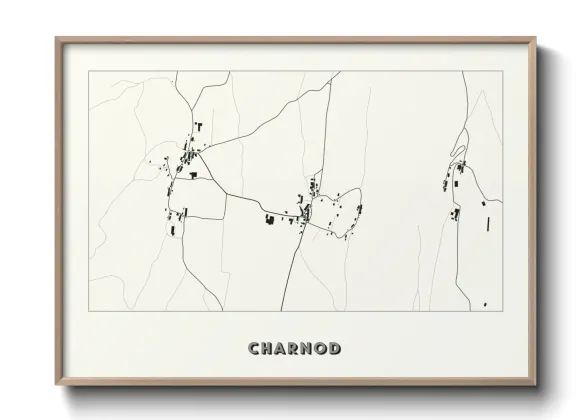 Une affiche de carte sur Charnod