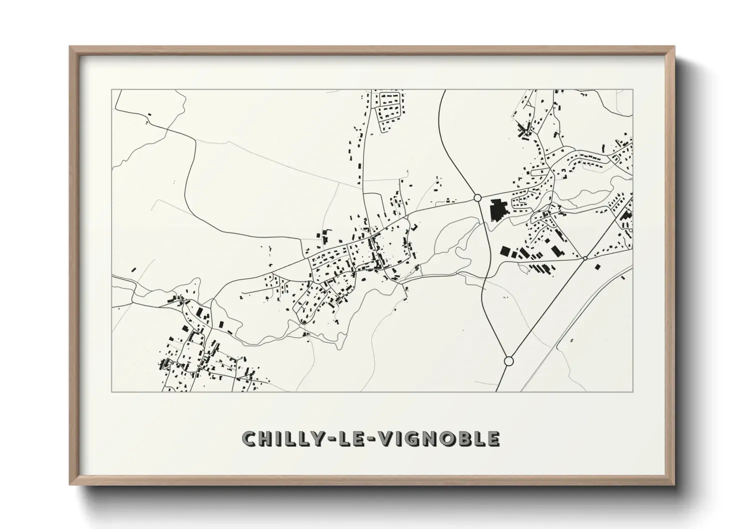 Un poster carteChilly-le-Vignoble