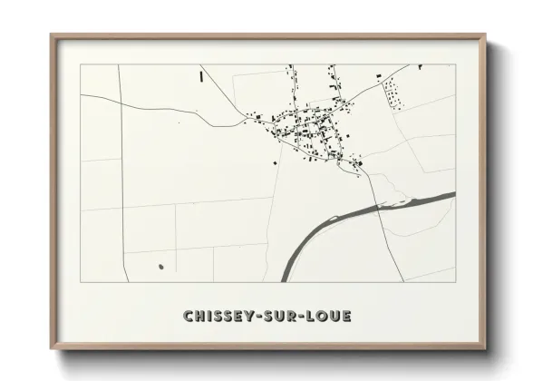 Une affiche de carte sur Chissey-sur-Loue