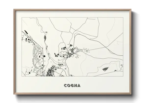Une affiche de carte sur Cogna