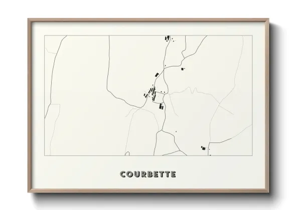 Une affiche de carte sur Courbette