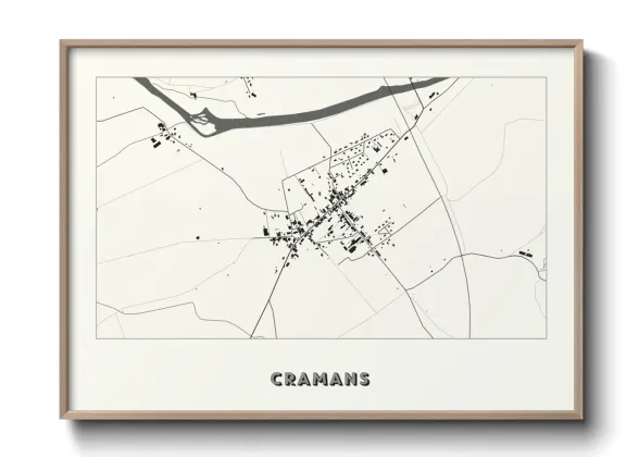 Une affiche de carte sur Cramans