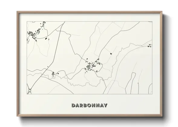 Une affiche de carte sur Darbonnay