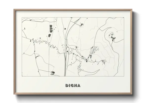 Une affiche de carte sur Digna