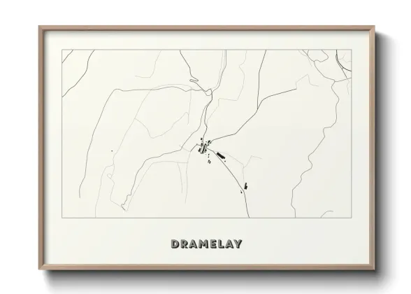 Une affiche de carte sur Dramelay