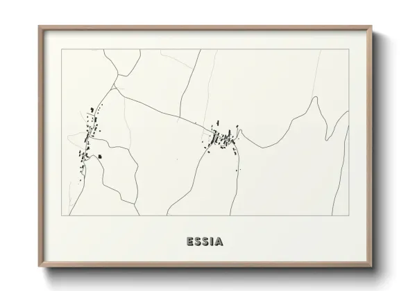 Une affiche de carte sur Essia