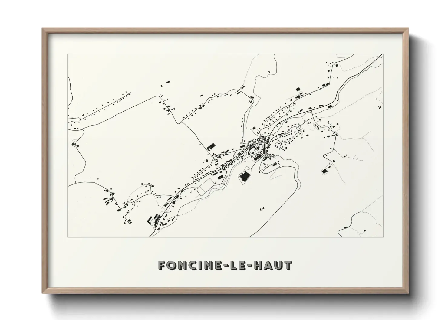 Un poster carteFoncine-le-Haut