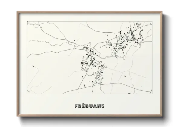 Une affiche de carte sur Frébuans