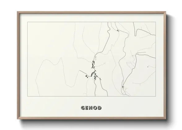 Une affiche de carte sur Genod