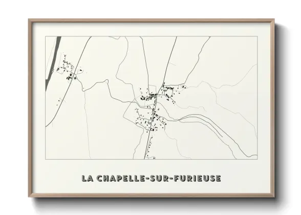Une affiche de carte sur La Chapelle-sur-Furieuse