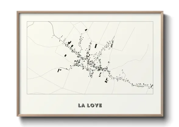 Une affiche de carte sur La Loye