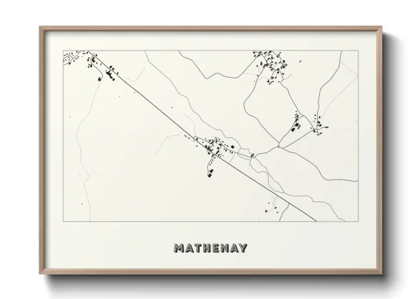 Une affiche de carte sur Mathenay