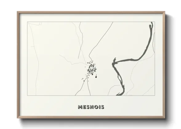 Une affiche de carte sur Mesnois