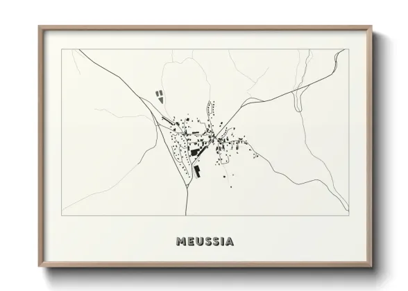 Une affiche de carte sur Meussia