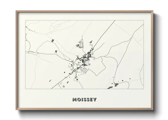 Une affiche de carte sur Moissey