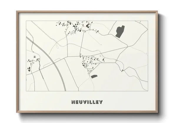 Une affiche de carte sur Neuvilley