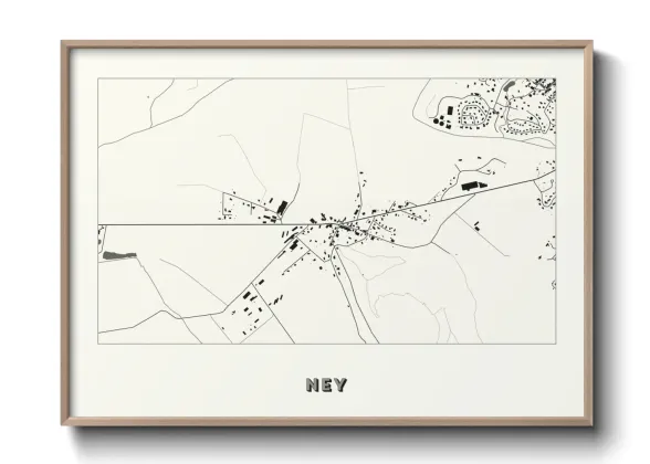 Une affiche de carte sur Ney