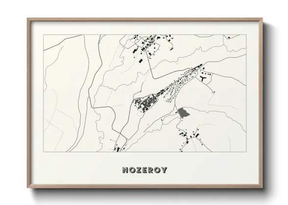 Une affiche de carte sur Nozeroy