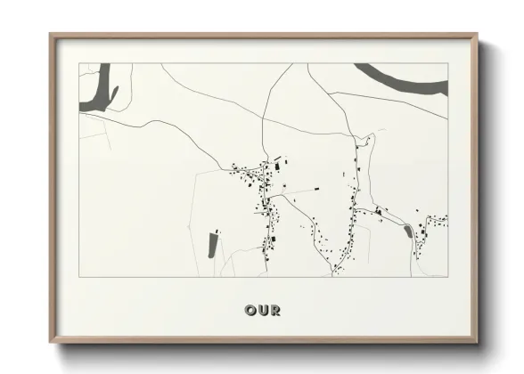 Une affiche de carte sur Our