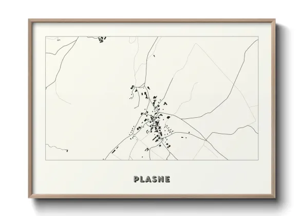 Une affiche de carte sur Plasne