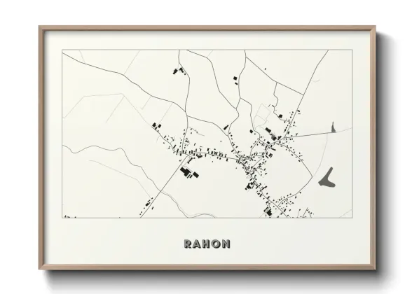 Une affiche de carte sur Rahon