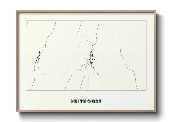 Une affiche de carte sur Reithouse