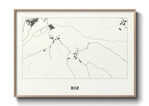 Une affiche de carte sur Rix