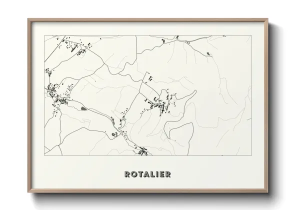 Une affiche de carte sur Rotalier