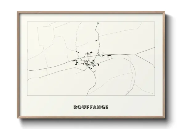 Une affiche de carte sur Rouffange