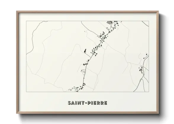 Une affiche de carte sur Saint-Pierre