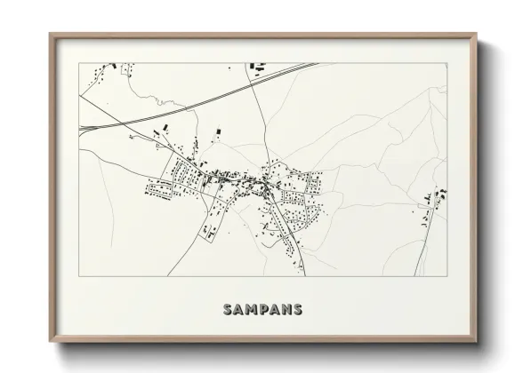 Une affiche de carte sur Sampans