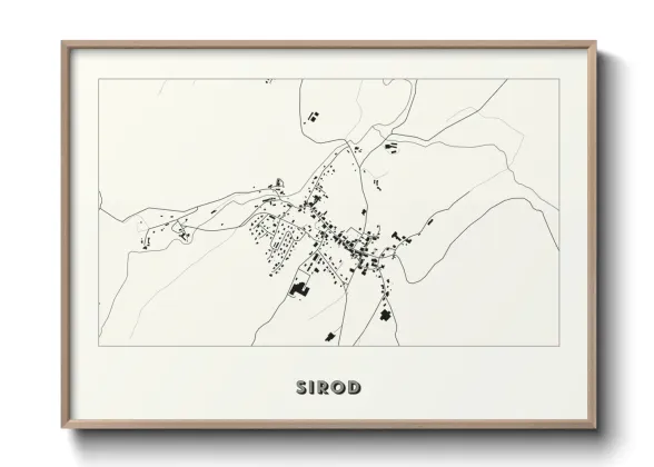 Une affiche de carte sur Sirod
