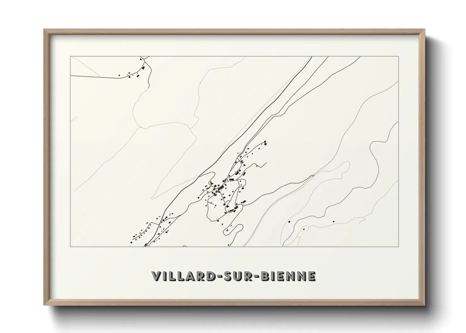 Un poster carteVillard-sur-Bienne