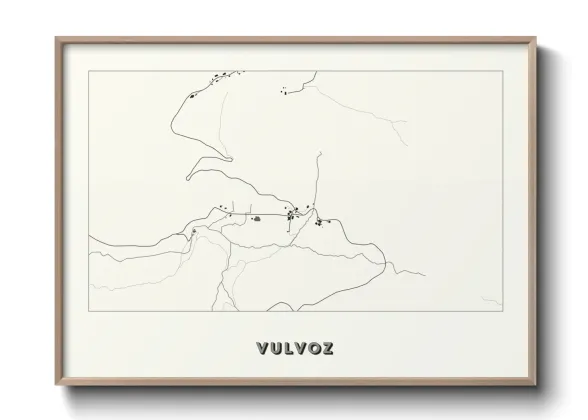 Une affiche de carte sur Vulvoz