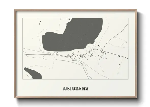Une affiche de carte sur Arjuzanx