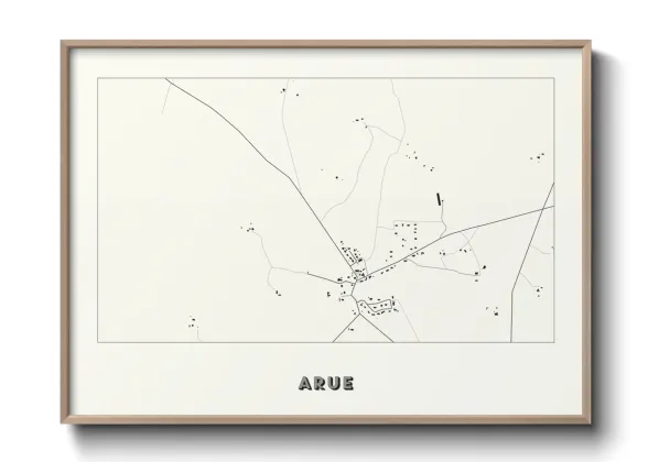 Une affiche de carte sur Arue
