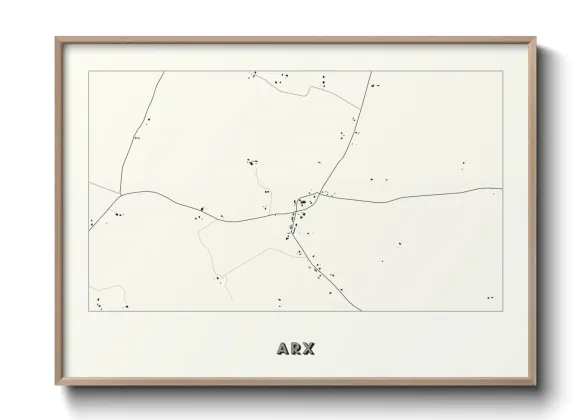 Une affiche de carte sur Arx