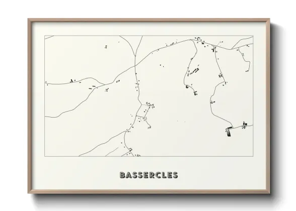 Une affiche de carte sur Bassercles