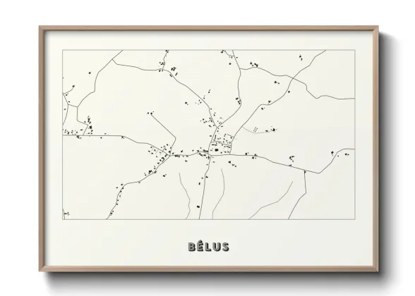 Une affiche de carte sur Bélus