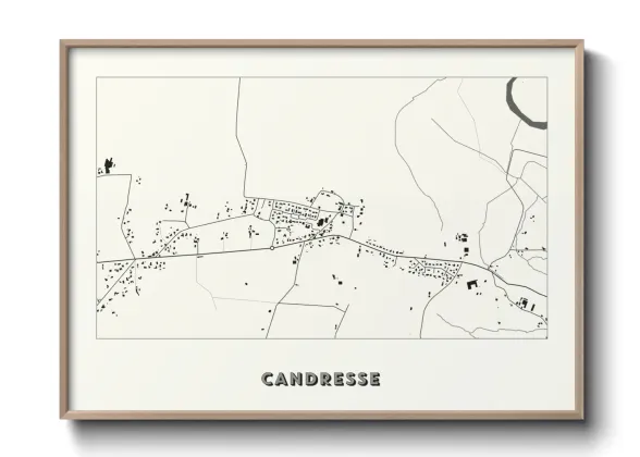 Une affiche de carte sur Candresse