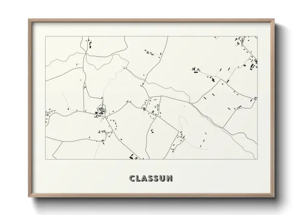 Une affiche de carte sur Classun