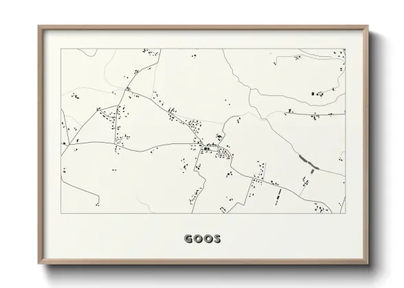 Une affiche de carte sur Goos