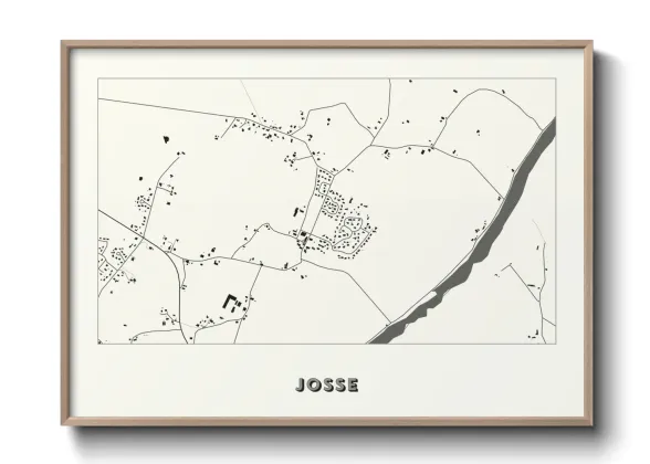 Une affiche de carte sur Josse