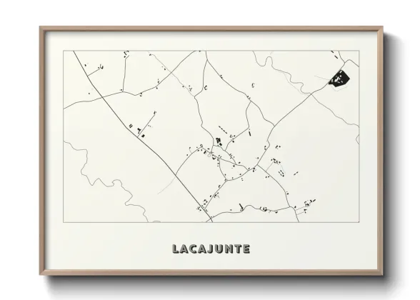 Une affiche de carte sur Lacajunte