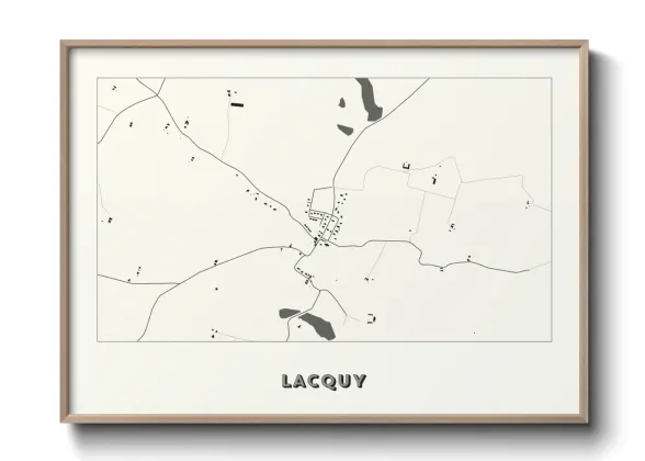 Une affiche de carte sur Lacquy
