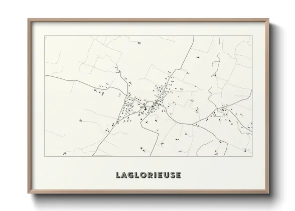 Une affiche de carte sur Laglorieuse