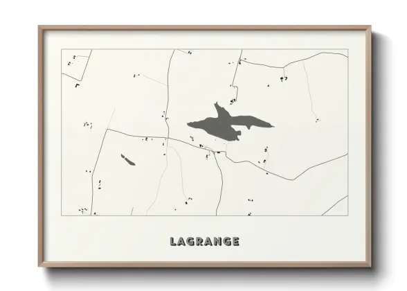 Une affiche de carte sur Lagrange