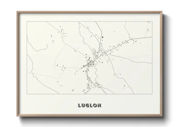 Une affiche de carte sur Luglon
