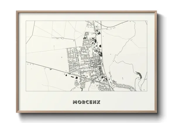 Une affiche de carte sur Morcenx